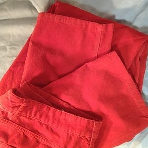 Crown & Ivy Red Corduroy Pants Size 14W